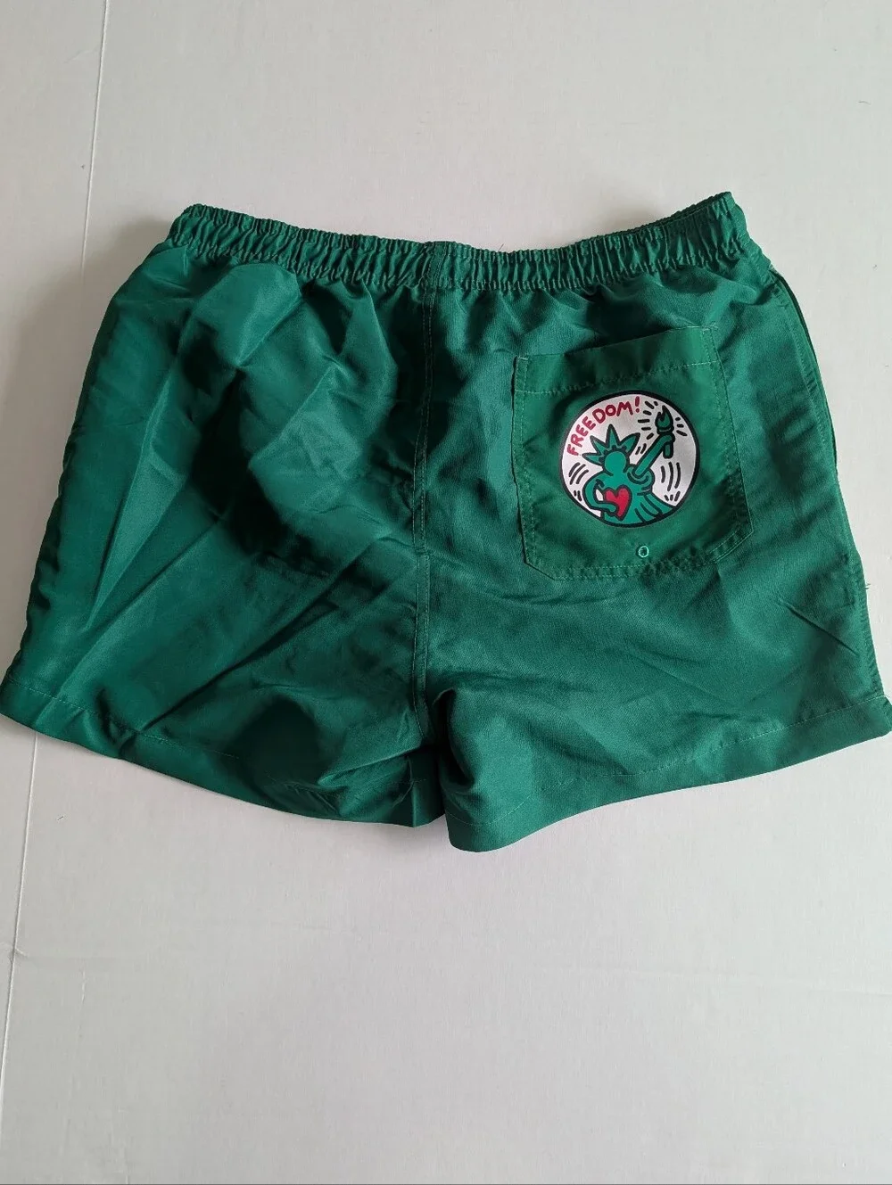 Keith Haring Mens New York Art Graphic Swim Shorts W/Lining  (M)